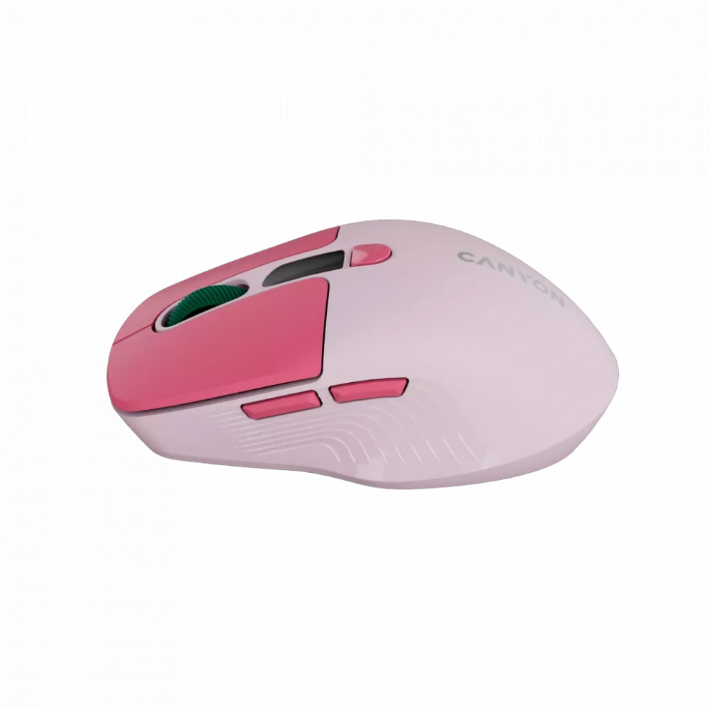 Мышь Canyon MW-26 LCD Silent Dual Mode Wireless Pink CNS-CMSW26P Бюджетные, Беспроводная - миниатюра 8