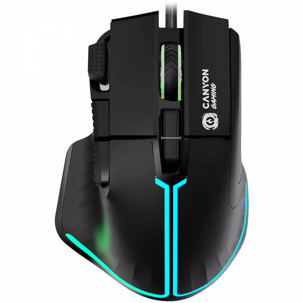 Мышь Canyon Fortnax GM-636 RGB 9buttons Wired Black CND-SGM636B Игровые, Проводная - миниатюра 5
