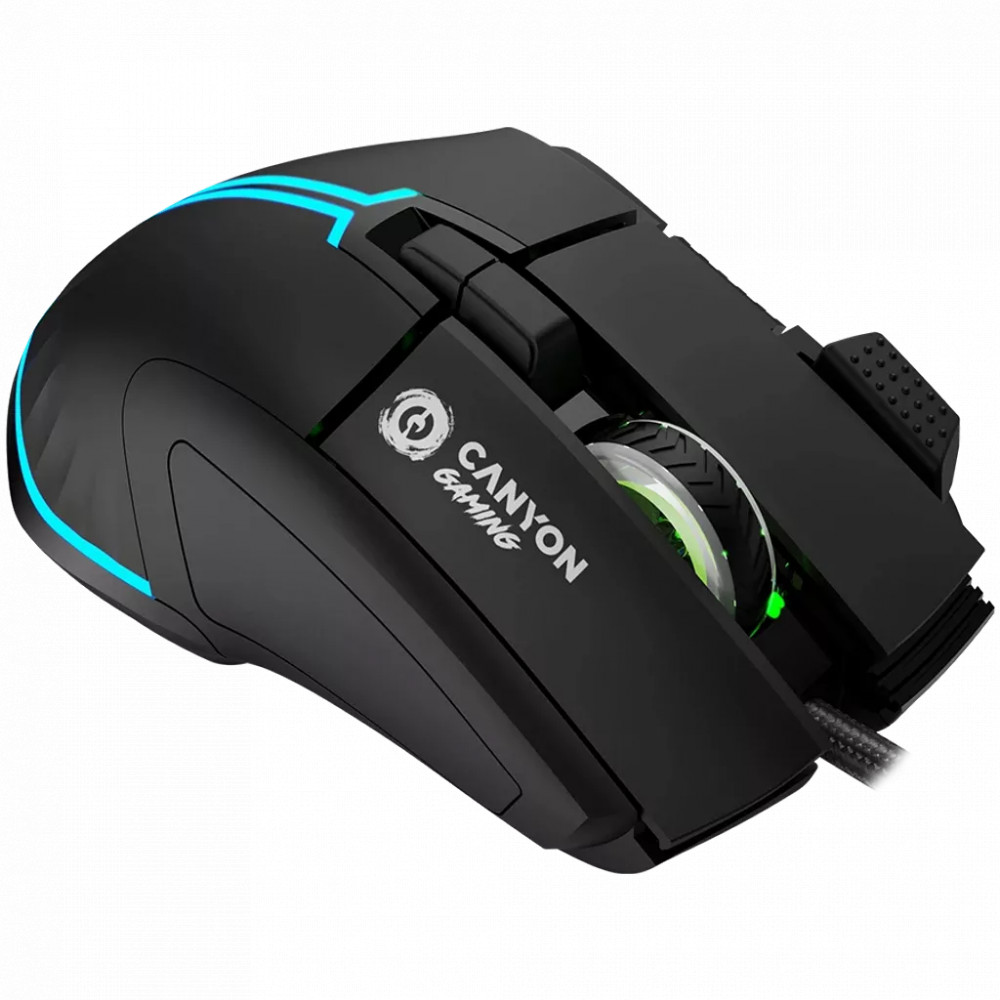 Мышь Canyon Fortnax GM-636 RGB 9buttons Wired Black CND-SGM636B Игровые, Проводная - миниатюра 7