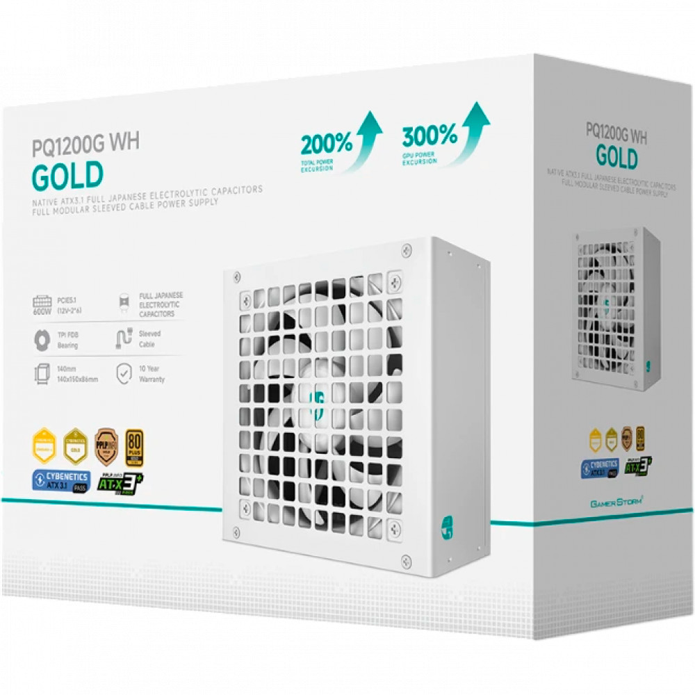 Блок питания GamerStorm PQ1200G White PQ1200GWH 1200 Вт - миниатюра 10