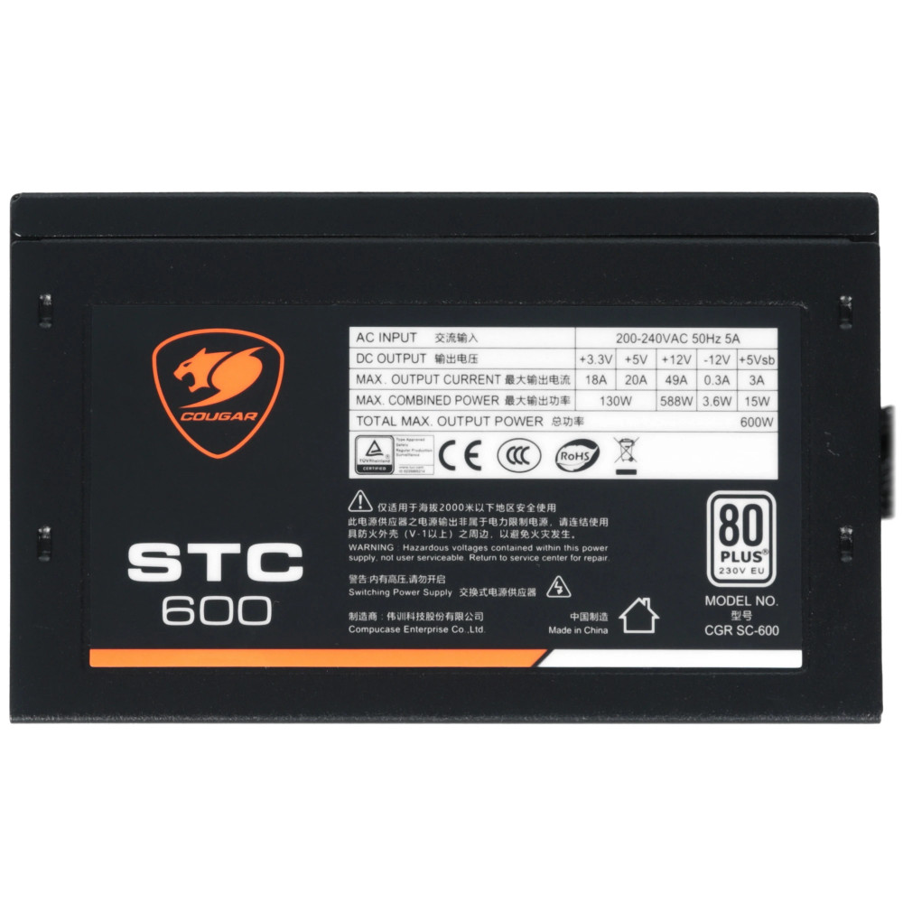Блок питания Cougar STC600 600 Вт - миниатюра 7