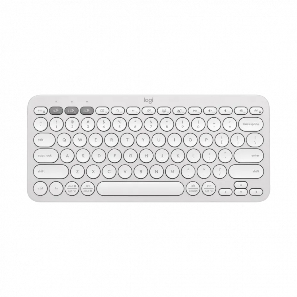 Клавиатура Logitech Pebble Keys 2 K380s - TONAL WHITE 920-011852 Беспроводная, Bluetooth - миниатюра 4