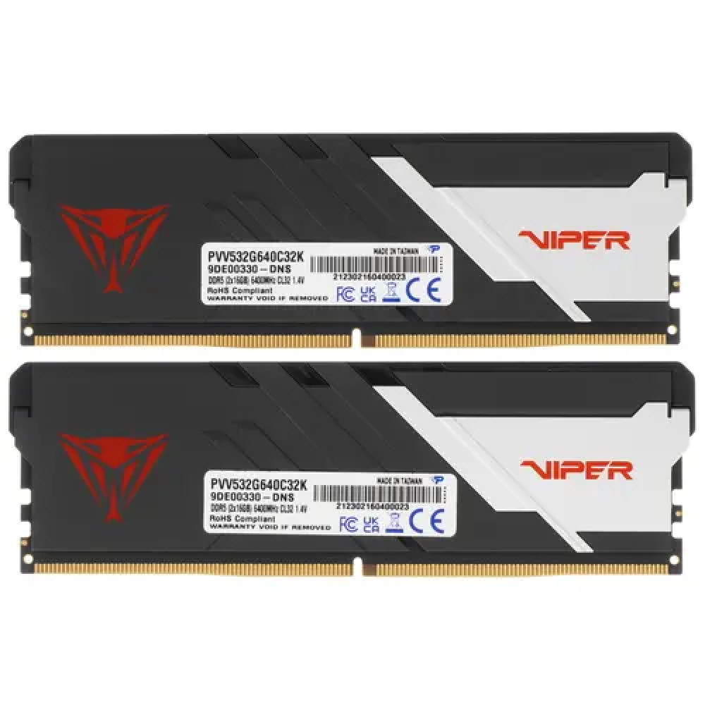 ОЗУ Patriot Viper Venom PVV532G640C32K DIMM, DDR5, 32 Гб (2 х 16 Гб), 6400 МГц - миниатюра 4