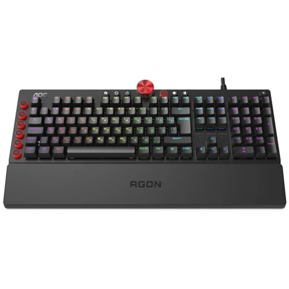 Клавиатура AOC AGK700 AGK700DR2R Проводная, USB - миниатюра 7