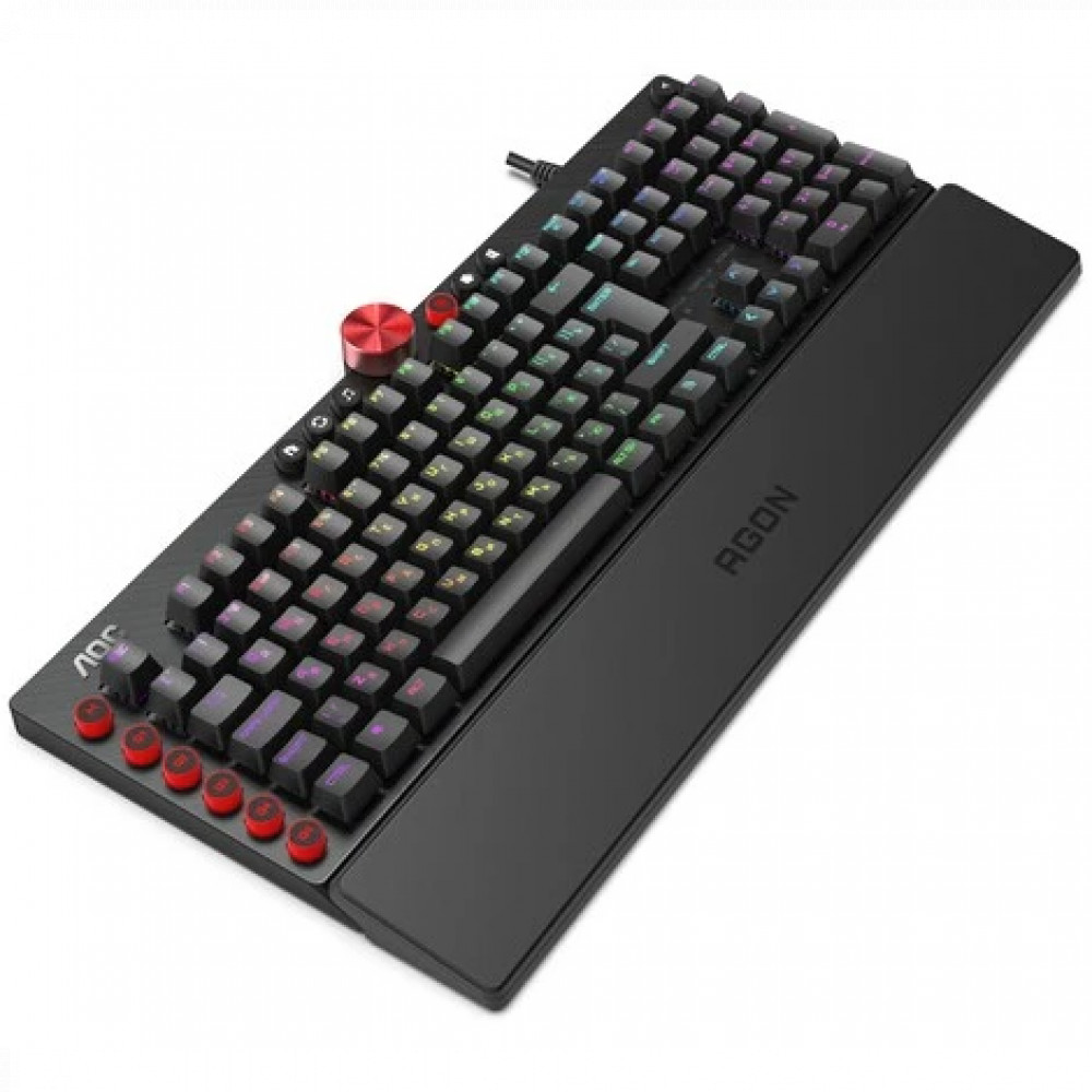 Клавиатура AOC AGK700 AGK700DR2R Проводная, USB - миниатюра 9