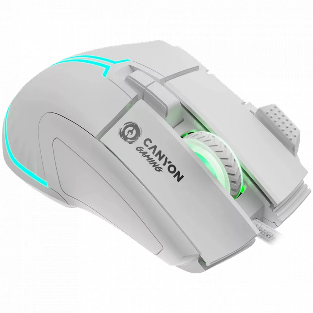 Мышь Canyon Fortnax GM-636 RGB 9buttons Wired White CND-SGM636W Игровые, Проводная - миниатюра 7
