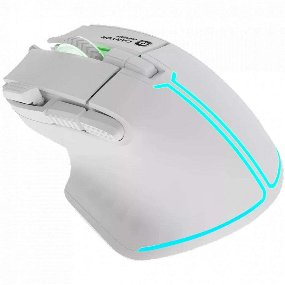 Мышь Canyon Fortnax GM-636 RGB 9buttons Wired White CND-SGM636W Игровые, Проводная - миниатюра 6
