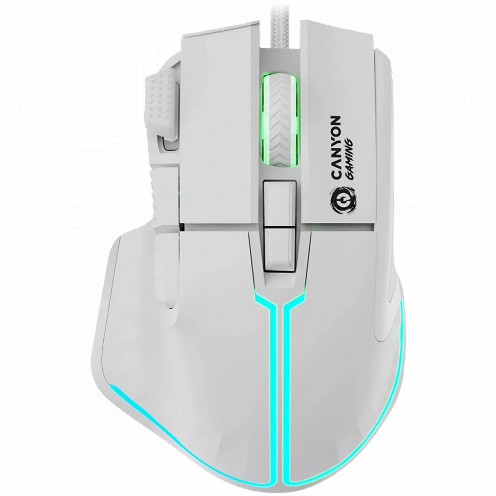 Мышь Canyon Fortnax GM-636 RGB 9buttons Wired White CND-SGM636W Игровые, Проводная - миниатюра 5
