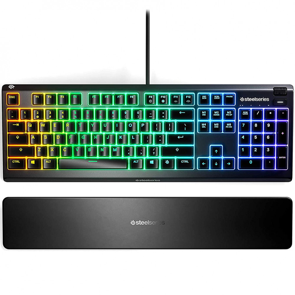 Клавиатура SteelSeries Apex 3 US 64795 Проводная, USB - миниатюра 4