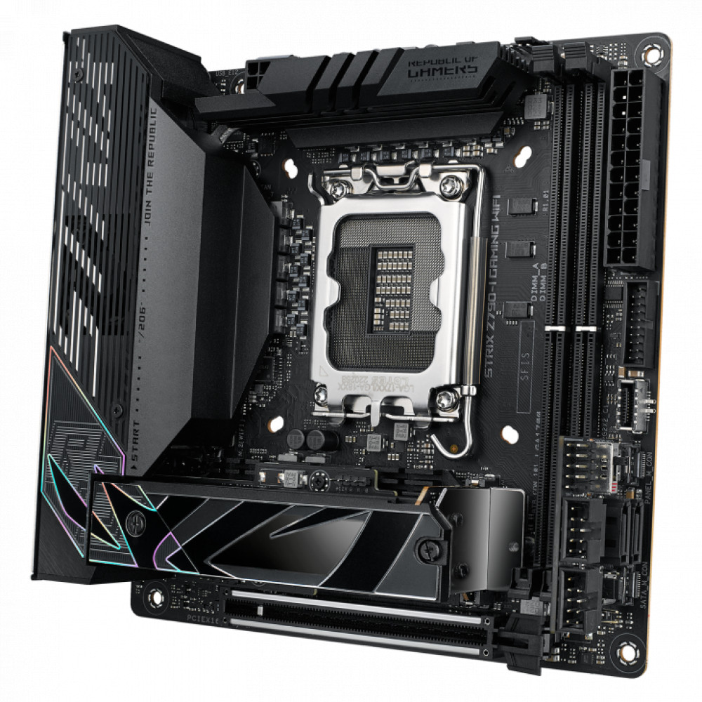 Материнская плата Asus ROG STRIX Z790-I GAMING WIFI 90MB1CM0-M0EAY0 Mini-ITX, LGA 1700 - миниатюра 8