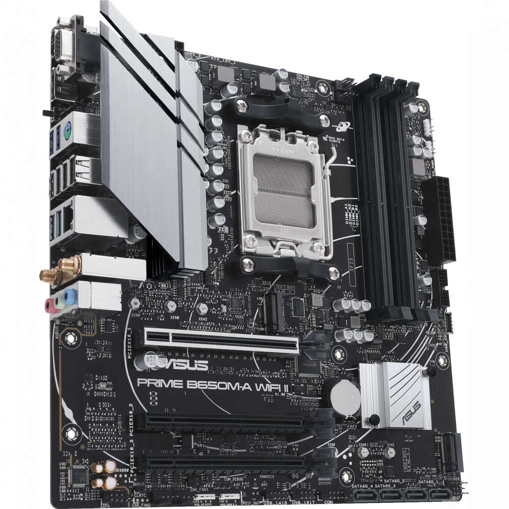 Материнская плата Asus PRIME B650M-A WIFI II Micro-ATX, AMD AM5 - миниатюра 8
