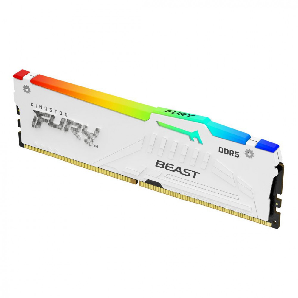 ОЗУ Kingston FURY Beast White RGB XMP KF552C40BWA-16 DIMM, DDR5, 16 Гб, 5200 МГц - миниатюра 4