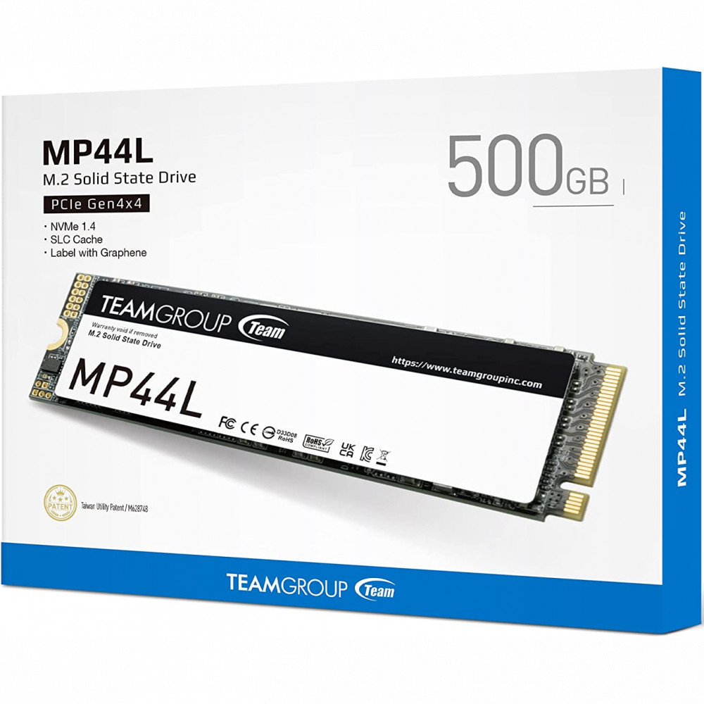 Жесткий диск Team Group MP44L TM8FPK500G0C101 SSD (твердотельные), 500 ГБ, M.2, PCIe - миниатюра 4