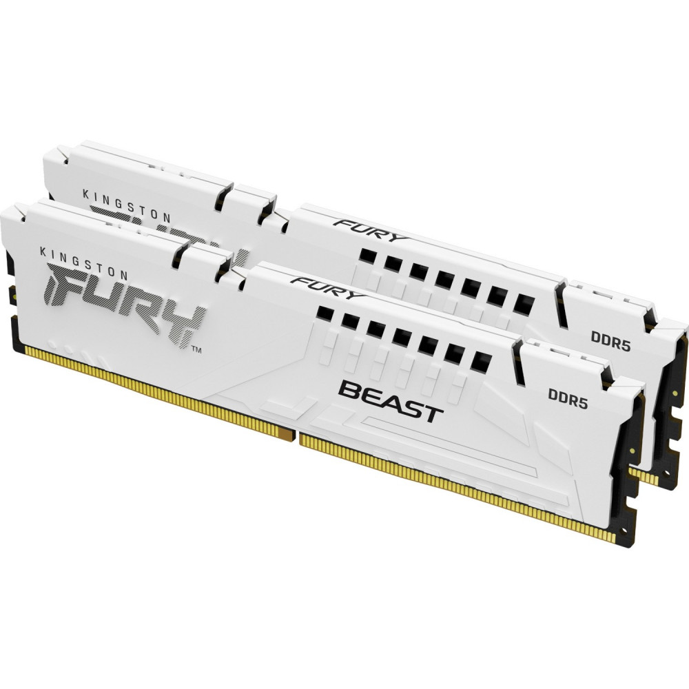 ОЗУ Kingston Fury Beast White KF556C40BWK2-32 DIMM, DDR5, 32 Гб (2 х 16 Гб), 5600 МГц - миниатюра 6