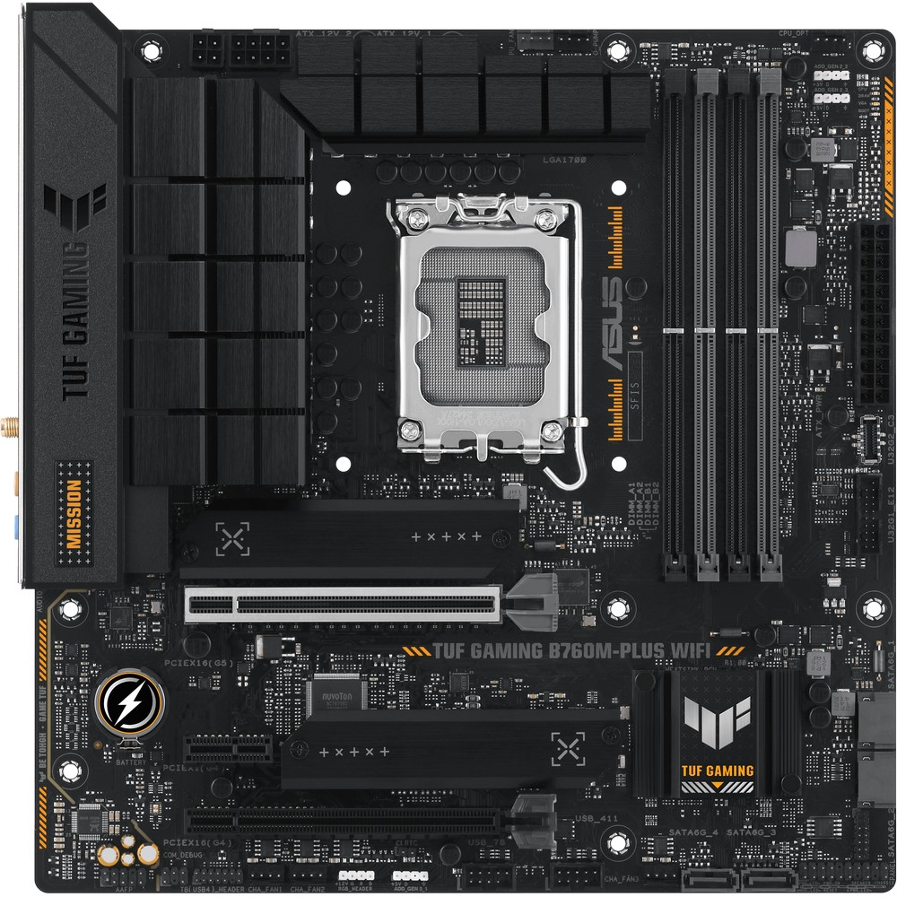 Материнская плата Asus TUF GAMING B760M-PLUS WIFI Micro-ATX, LGA 1700 - миниатюра 7