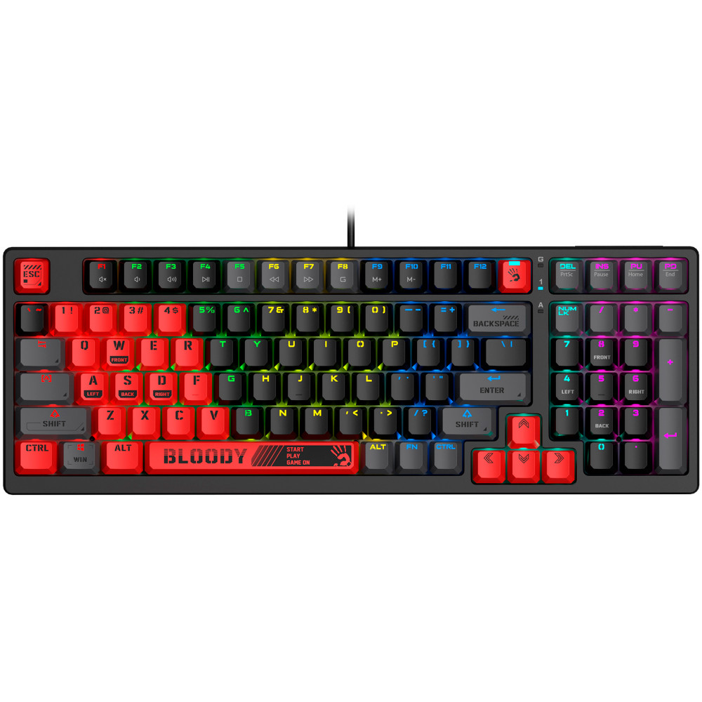 Клавиатура A4Tech Bloody S98 Sports Red SPORTS RED Проводная, USB - миниатюра 11