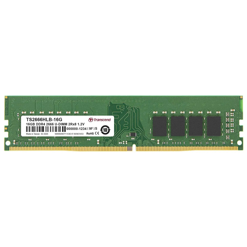 ОЗУ Transcend TS2666HLB-16G DIMM, DDR4, 16 Гб, 2666 МГц - миниатюра 2