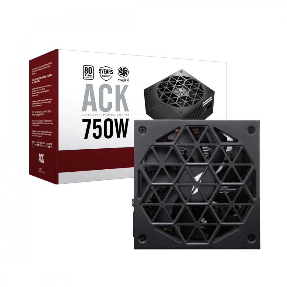 Блок питания 1STPLAYER HA 750W BA7 BK HA-750BA7 BLACK 750 Вт - миниатюра 6