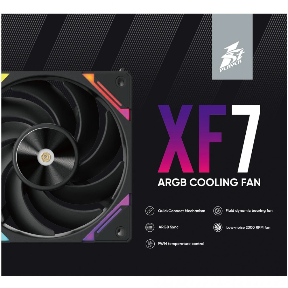 Система охлаждения 1STPLAYER XF7-BK-3IN1 Для системного блока - миниатюра 6