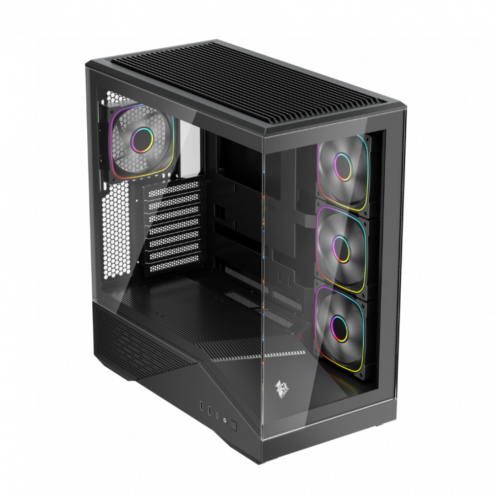 Корпус 1STPLAYER FIREBASE GM7 GM7-BK-3FN7R-1FN7 Mid-Tower - миниатюра 8