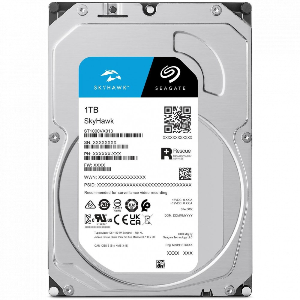 Жесткий диск Seagate SkyHawk ST1000VX013 HDD (классические), 1 ТБ, 3.5 дюйма, SATA - миниатюра 8