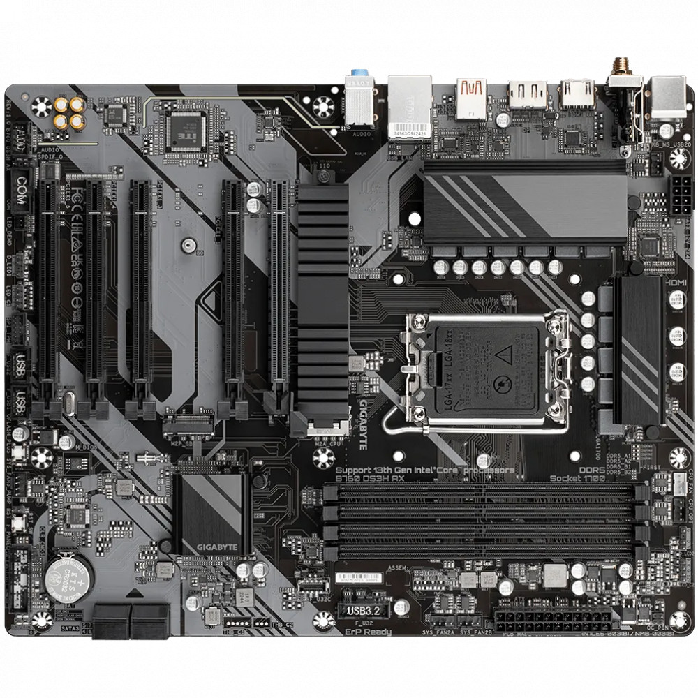 Материнская плата Gigabyte B760 DS3H AX ATX, LGA 1700 - миниатюра 8