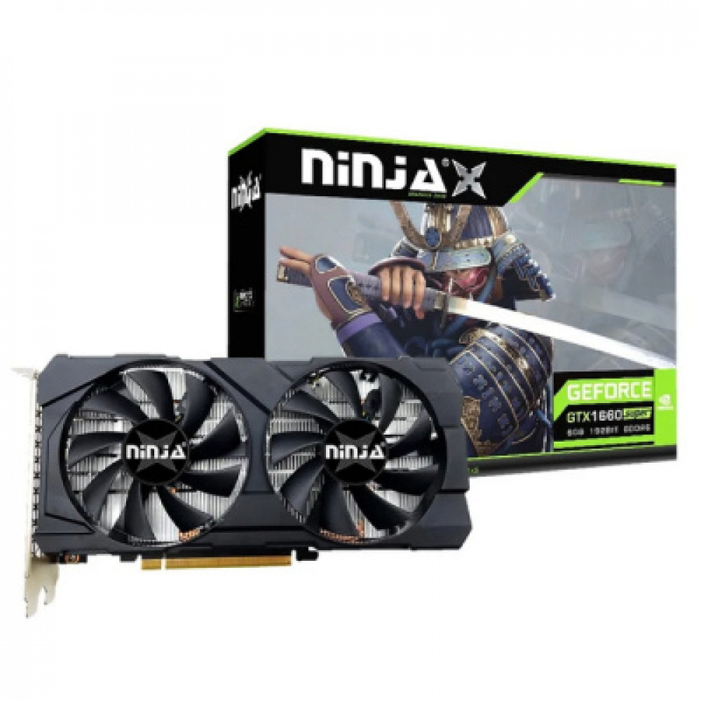 Видеокарта Ninja GTX 1660 SUPER PCIE (1408SP) NF166SF66F 6 ГБ - миниатюра 2