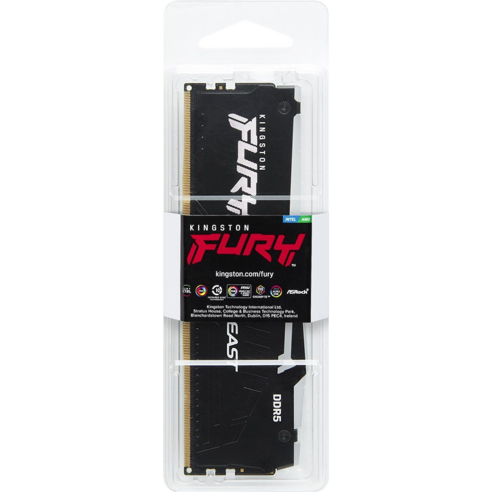 ОЗУ Kingston FURY Beast RGB KF556C36BBEA-8 DIMM, DDR5, 8 Гб, 5600 МГц - миниатюра 6