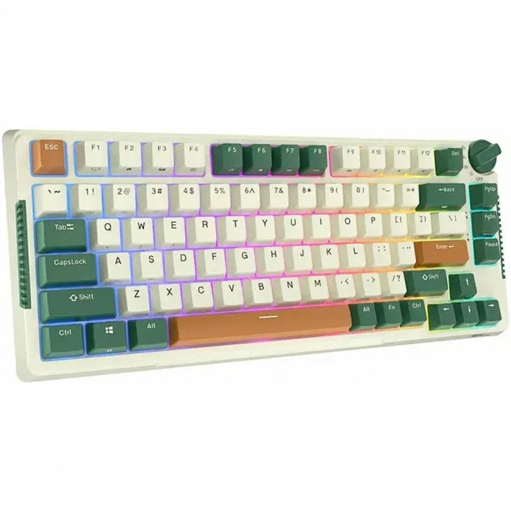 Клавиатура Royal Kludge RK-H81 White/Green (Sky Cyan Switch) 6935280824128 Беспроводная, Bluetooth - миниатюра 11