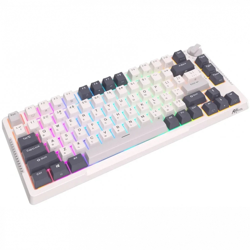 Клавиатура Royal Kludge RKH81 White Night (Sky Cyan Switch) 6935280824104 Беспроводная, Bluetooth - миниатюра 13