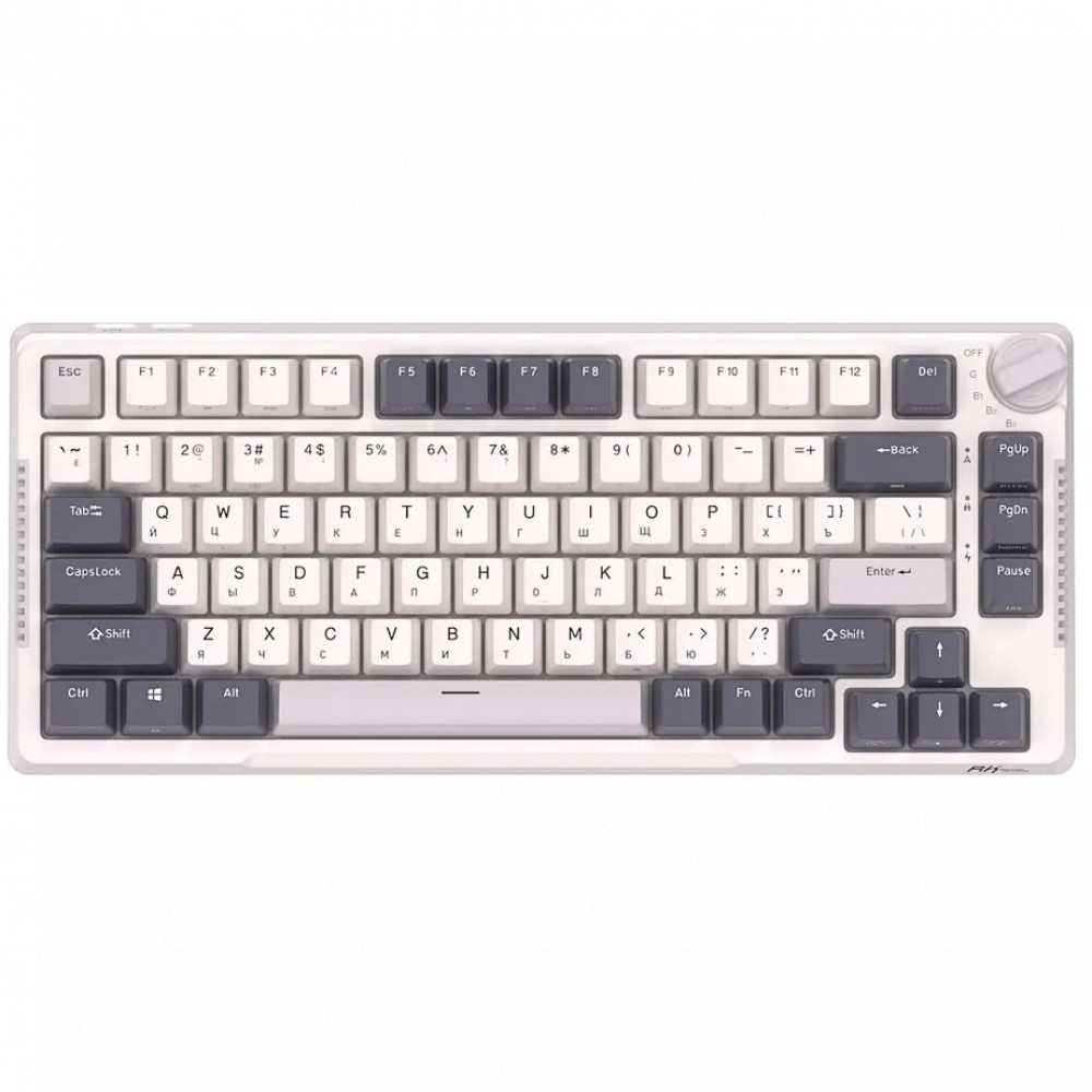 Клавиатура Royal Kludge RKH81 White Night (Sky Cyan Switch) 6935280824104 Беспроводная, Bluetooth - миниатюра 12