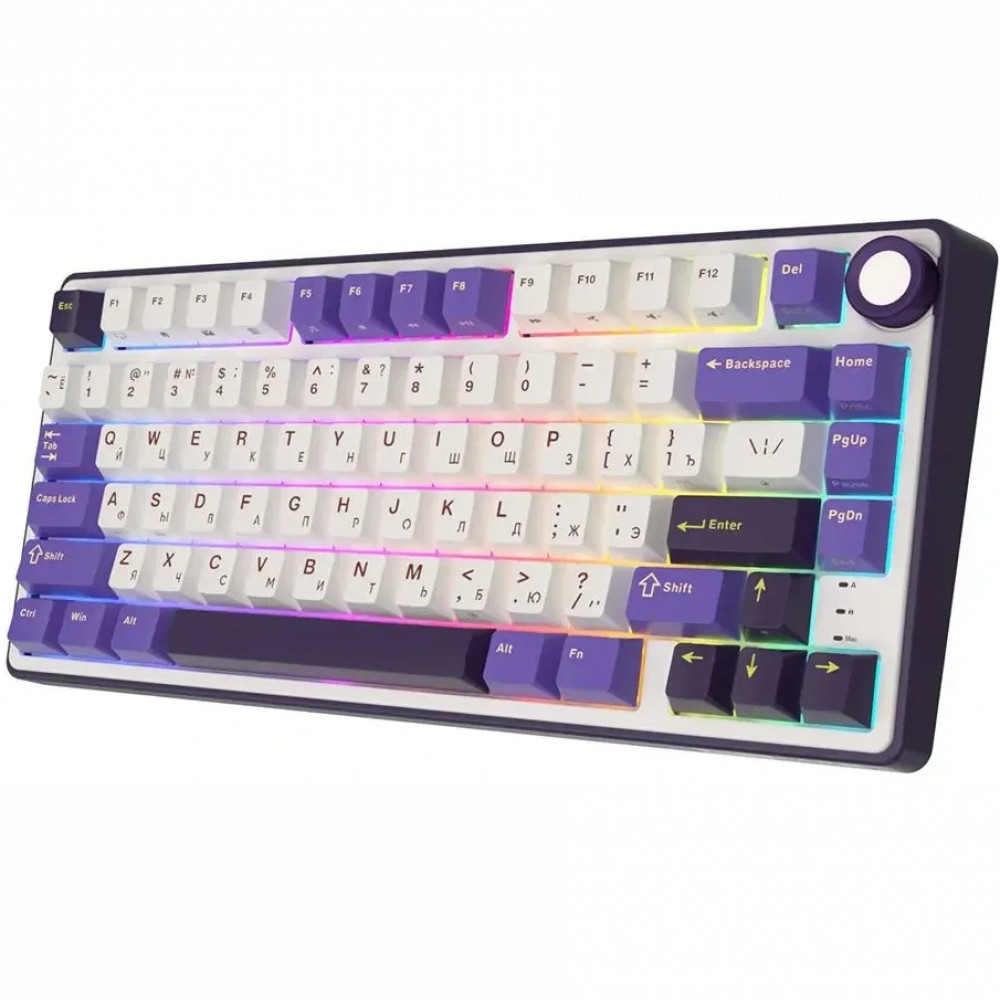 Клавиатура Royal Kludge R75 Blackberry (Silver Switch) 6935280824722 Проводная, USB - миниатюра 11