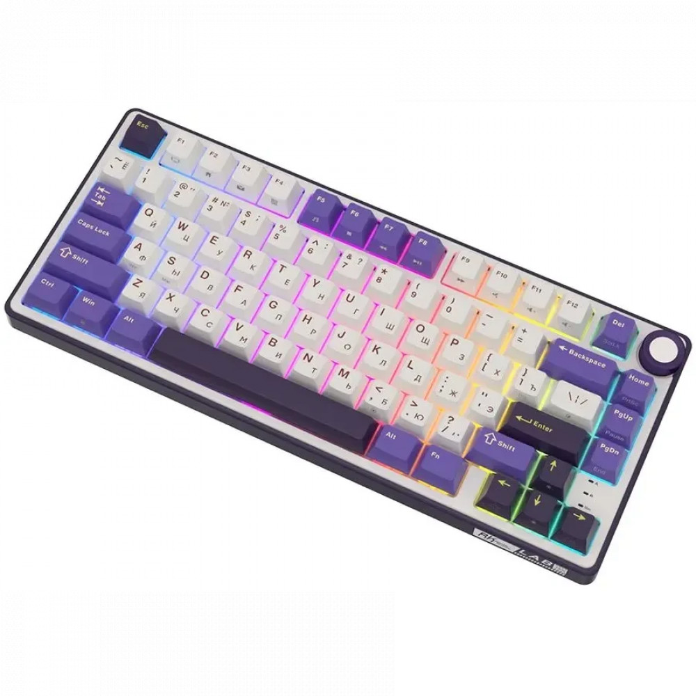 Клавиатура Royal Kludge R75 Blackberry (Silver Switch) 6935280824722 Проводная, USB - миниатюра 12