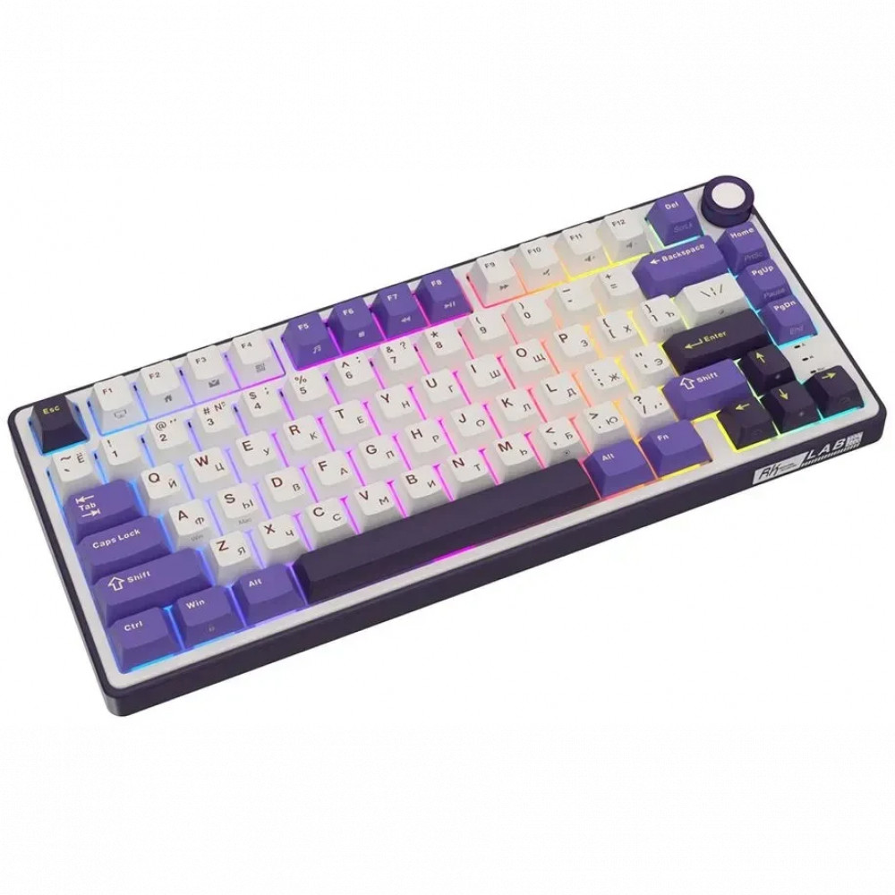 Клавиатура Royal Kludge R75 Blackberry (Silver Switch) 6935280824722 Проводная, USB - миниатюра 13