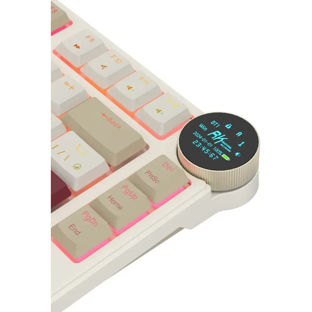 Клавиатура Royal Kludge N80 Rosy Clouds (Red Switch) 6977576550694 Беспроводная, Bluetooth - миниатюра 13