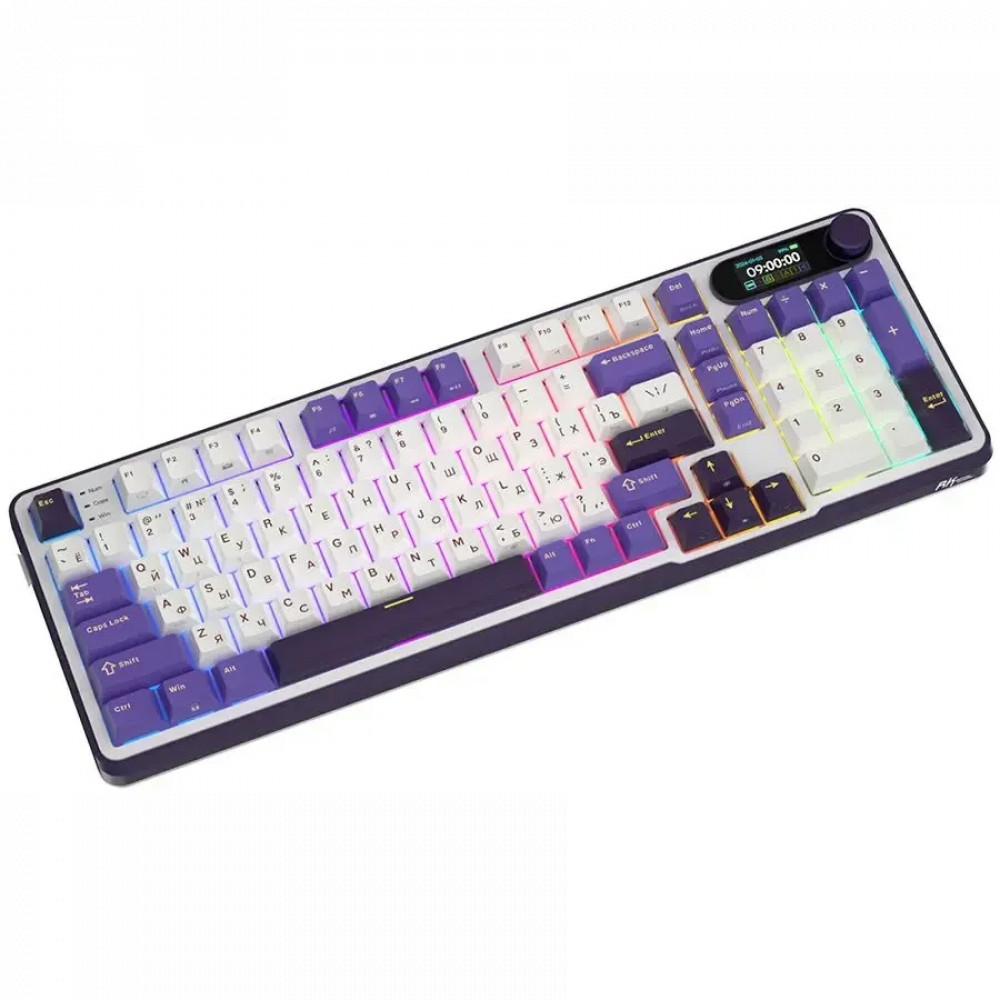 Клавиатура Royal Kludge RK-S98 Blackberry (Chartreuse Switch) 6935280826009 Беспроводная, Bluetooth - миниатюра 12