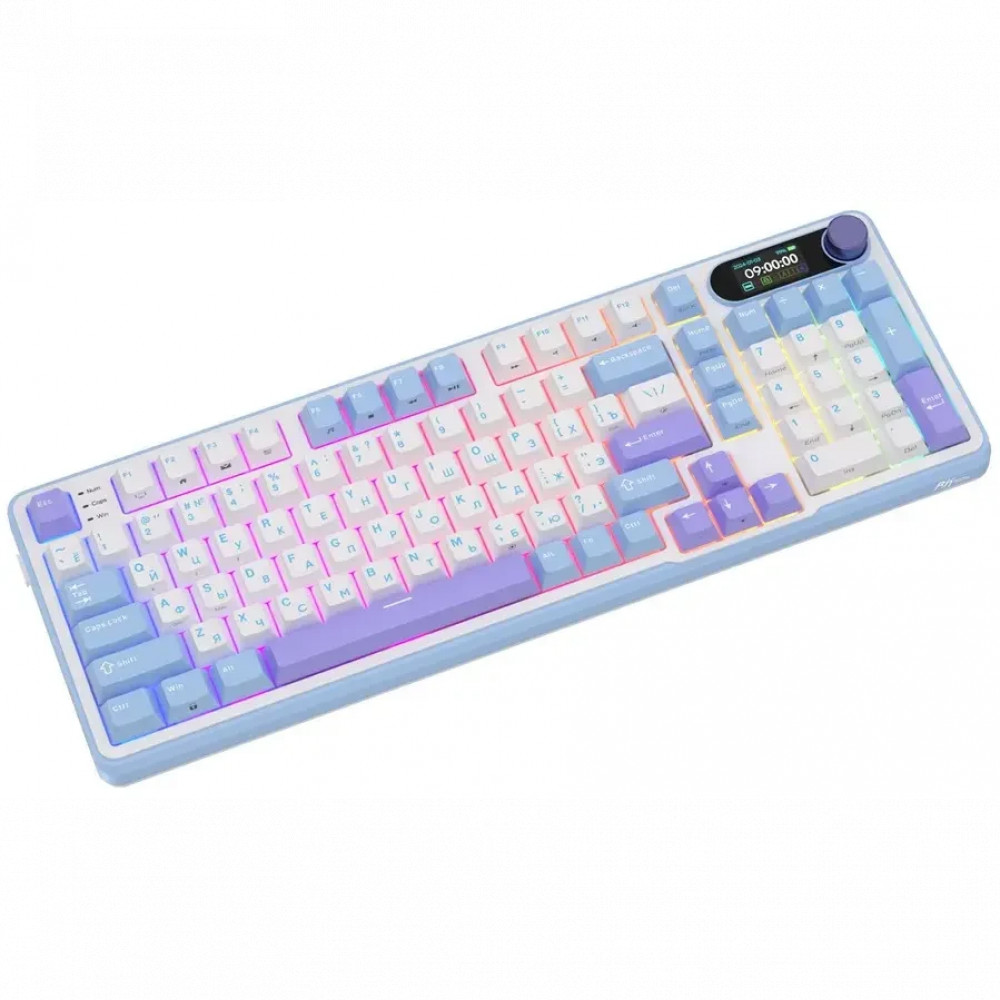 Клавиатура Royal Kludge RK-S98 Taro Milk (Brown Switch) 6977576550625 Беспроводная, Bluetooth - миниатюра 12