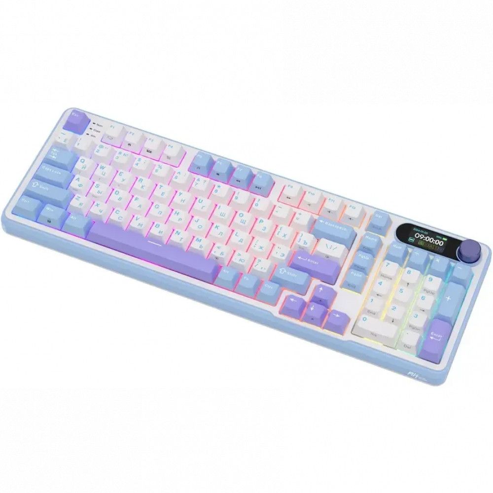 Клавиатура Royal Kludge RK-S98 Taro Milk (Cream Switch) 6977576550632 Беспроводная, Bluetooth - миниатюра 13