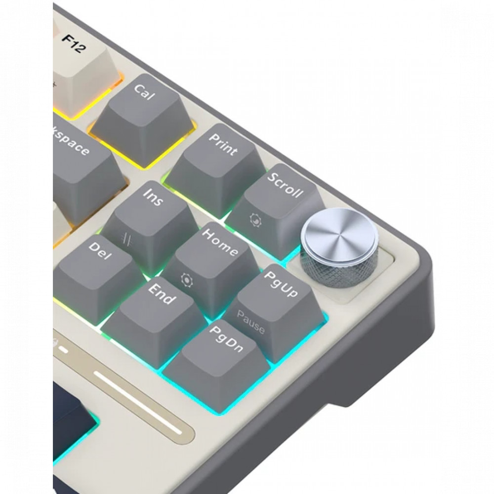 Клавиатура Royal Kludge R87 Pro Half Grey (Brown Switch) 6977576550755 Проводная, USB - миниатюра 14