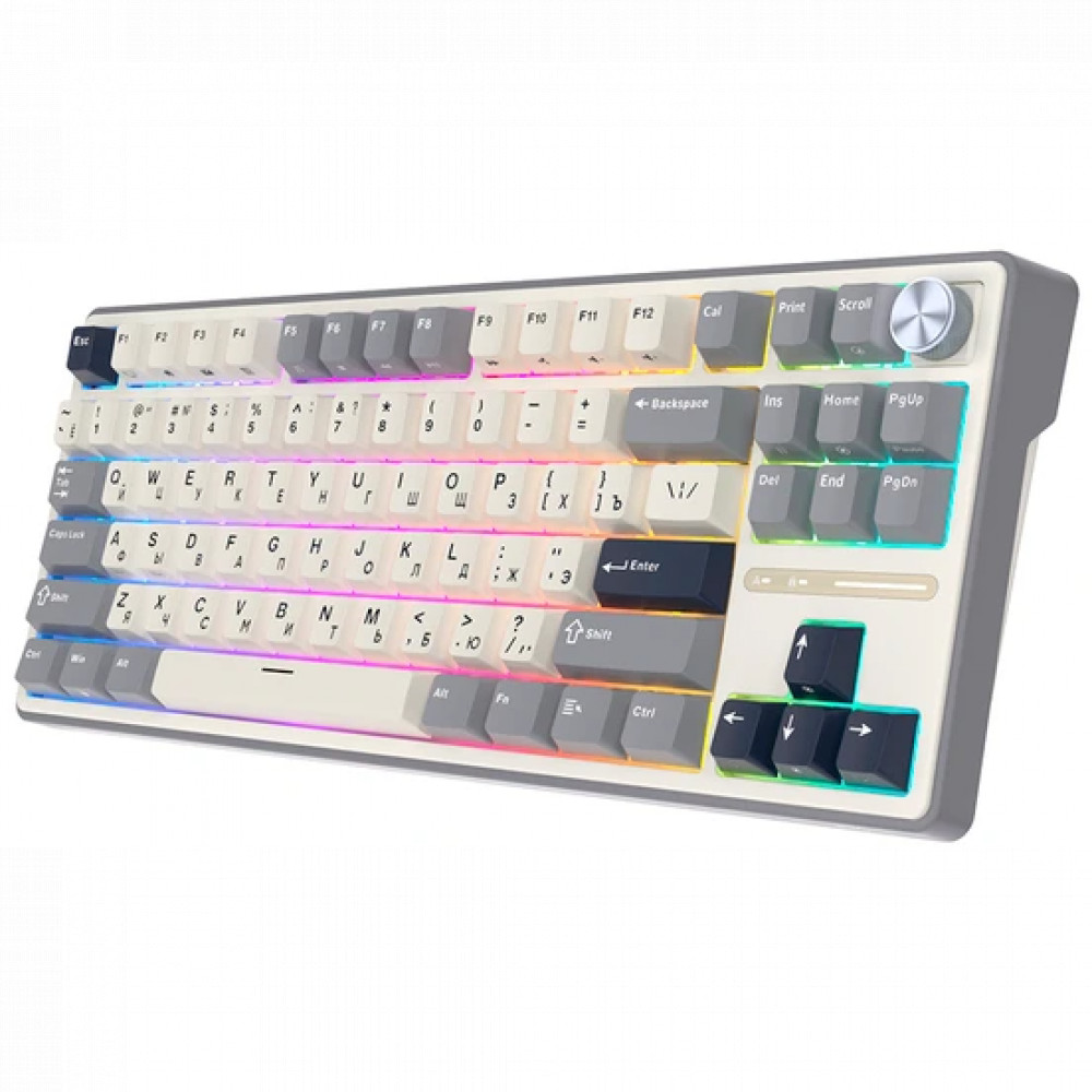 Клавиатура Royal Kludge R87 Pro Half Grey (Brown Switch) 6977576550755 Проводная, USB - миниатюра 10