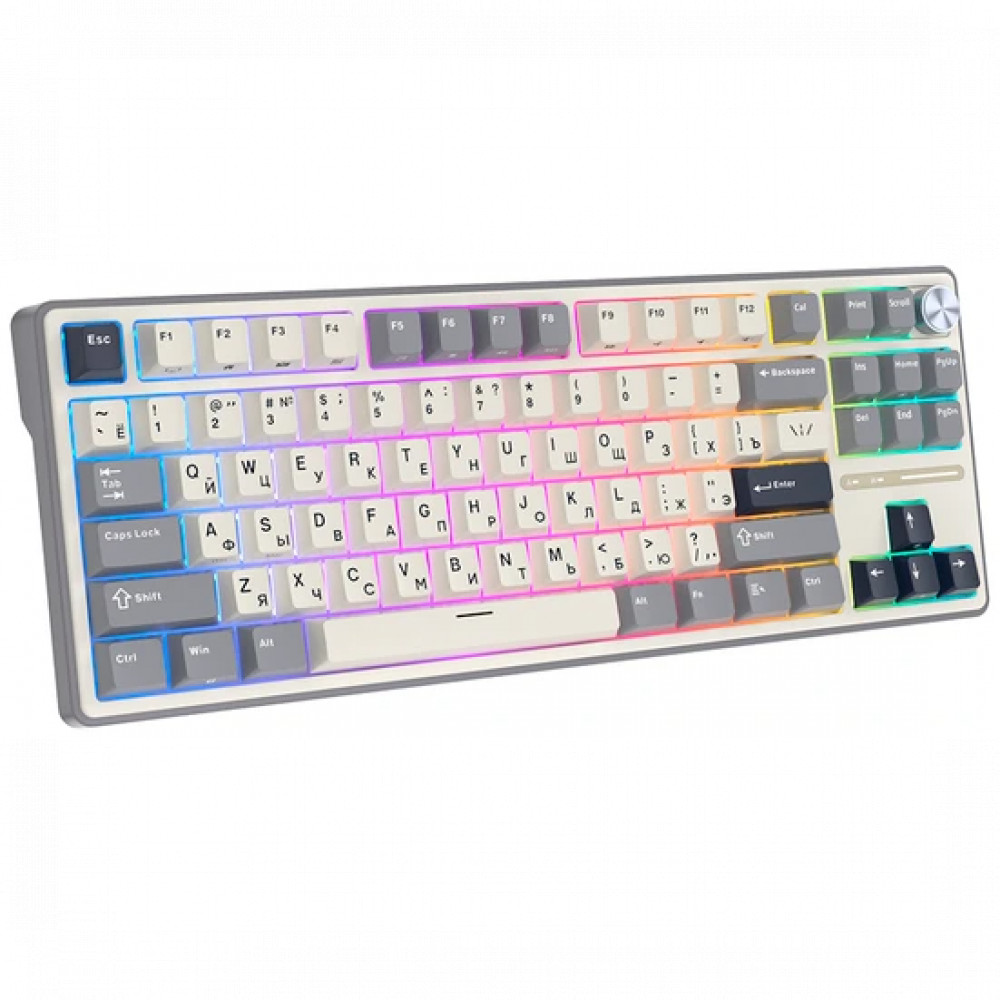 Клавиатура Royal Kludge R87 Pro Half Grey (Brown Switch) 6977576550755 Проводная, USB - миниатюра 11