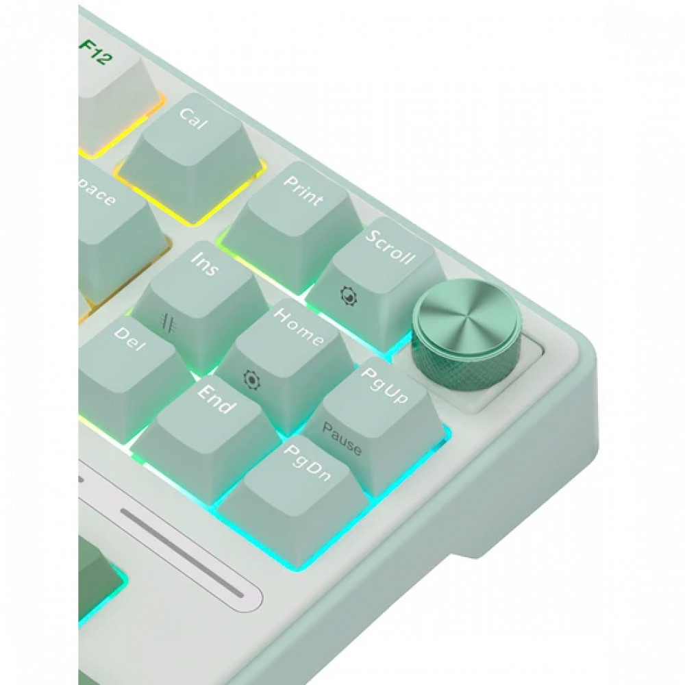 Клавиатура Royal Kludge R87 Pro Sky Cyan (Brown Switch) 6977576550717 Проводная, USB - миниатюра 14