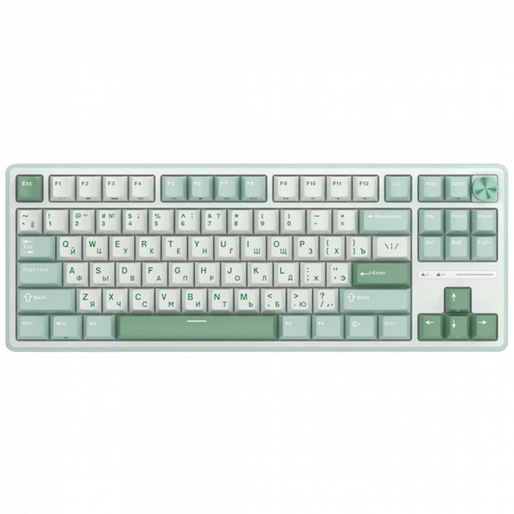 Клавиатура Royal Kludge R87 Pro Sky Cyan (Brown Switch) 6977576550717 Проводная, USB - миниатюра 9