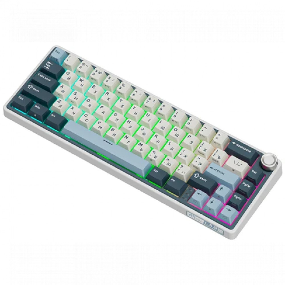 Клавиатура Royal Kludge R65 Moon (Beige Switch) 6935280827792 Проводная, USB - миниатюра 13