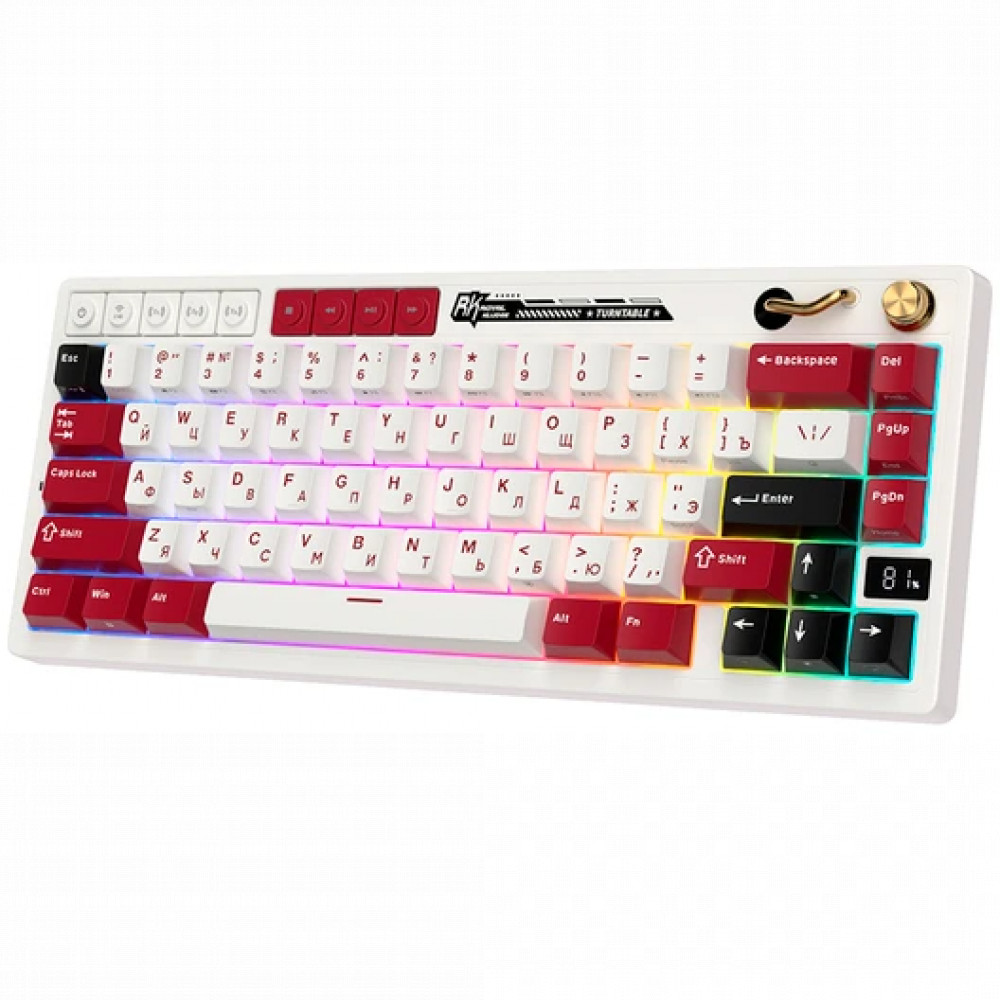 Клавиатура Royal Kludge M65 Famicom (Beige Switch) 6935280827105 Беспроводная, Bluetooth - миниатюра 11