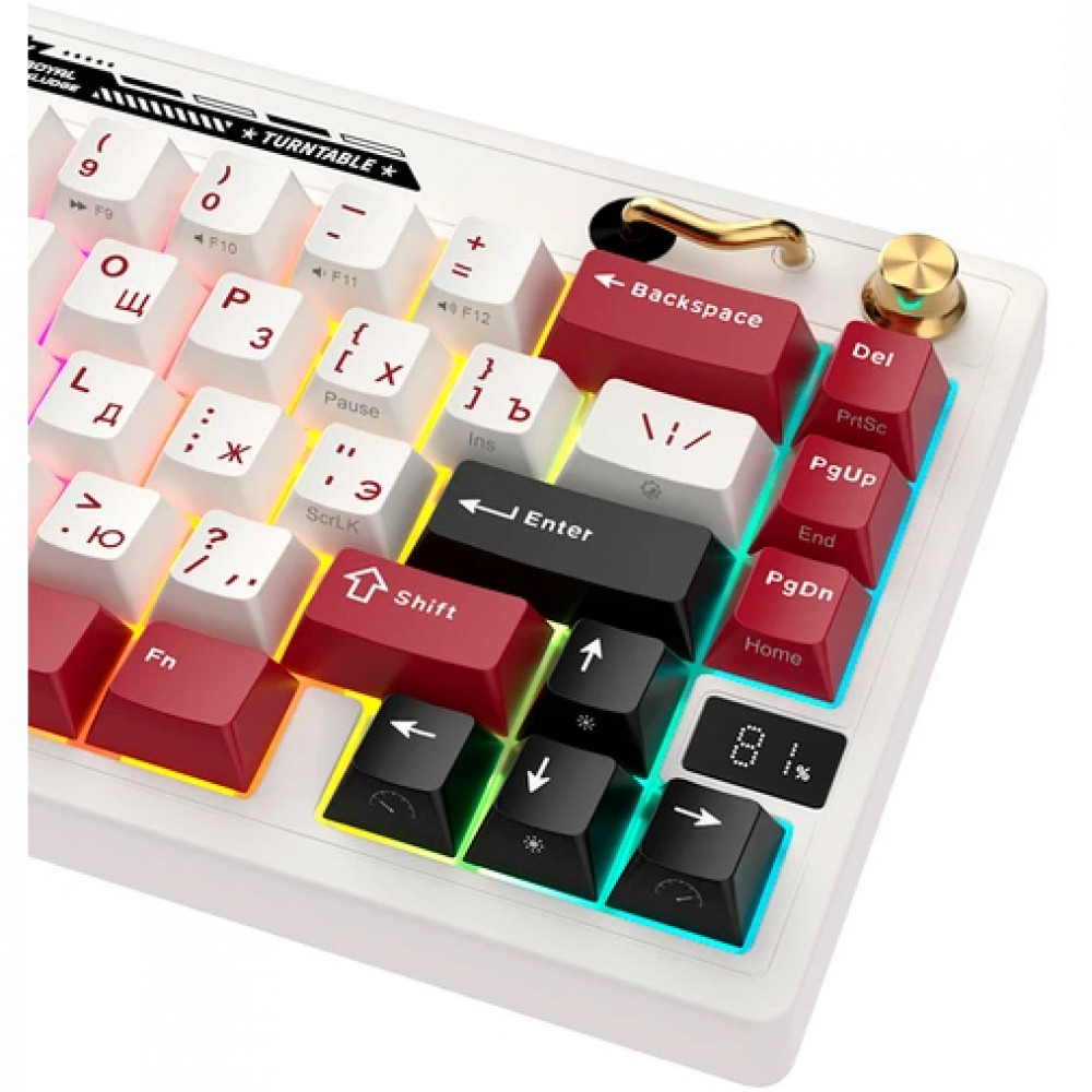 Клавиатура Royal Kludge M65 Famicom (Cream Switch) 6935280827099 Беспроводная, Bluetooth - миниатюра 15
