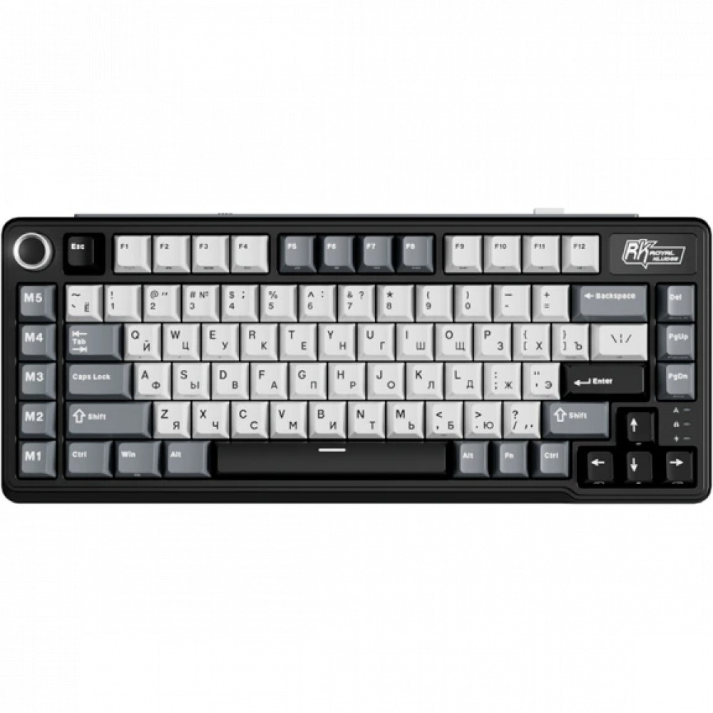 Клавиатура Royal Kludge L75 Knight Black (Beige Switch) 6935280827082 Беспроводная, Bluetooth - миниатюра 10