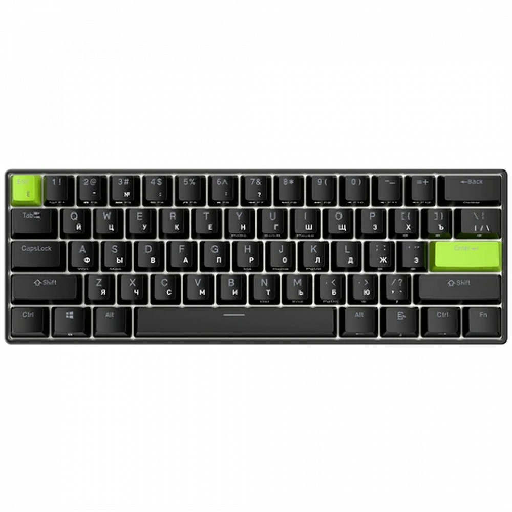Клавиатура Royal Kludge C61 Black Green (Mint Switch) 6935280827976 Проводная, USB - миниатюра 10