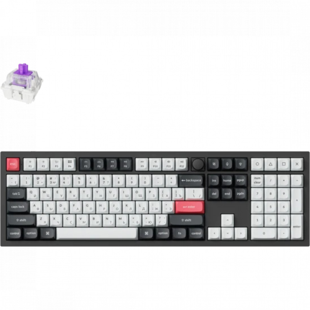 Клавиатура Keychron Q6 HE (Q6H-M1P) Q6H-M1P-RU Беспроводная, USB - миниатюра 8