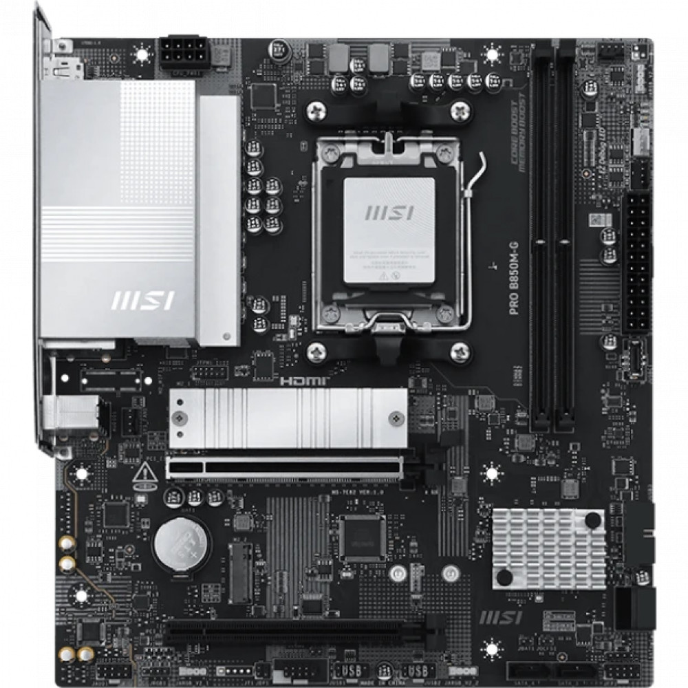 Материнская плата MSI PRO B850M-G Micro-ATX, AMD AM5 - миниатюра 6